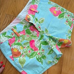 Lilly Pulitzer Floral Women's Shorts - Blue, Pink, and Green